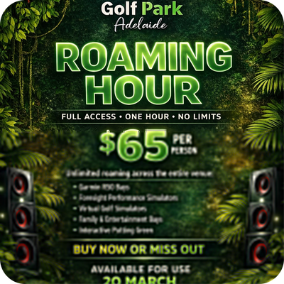 Golf Park Adelaide Roaming Hour offer – $65 unlimited golf for one hour